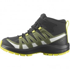 SALOMON XA PRO V8 MID CSWP K 472896  ΠΑΙΔΙΚΟ ΜΠΟΤΑΚΙ ΑΔΙΑΒΡΟΧΟ  ΜΑΥΡΟ-ΛΑΔΙ